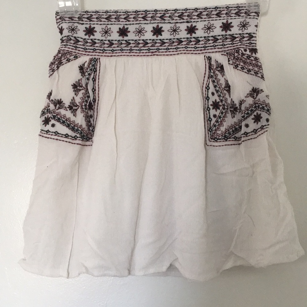 Unique embroidered skirt!
